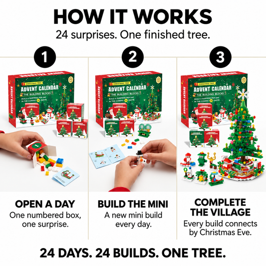 Femzene™ Christmas Building Block Advent Calendar