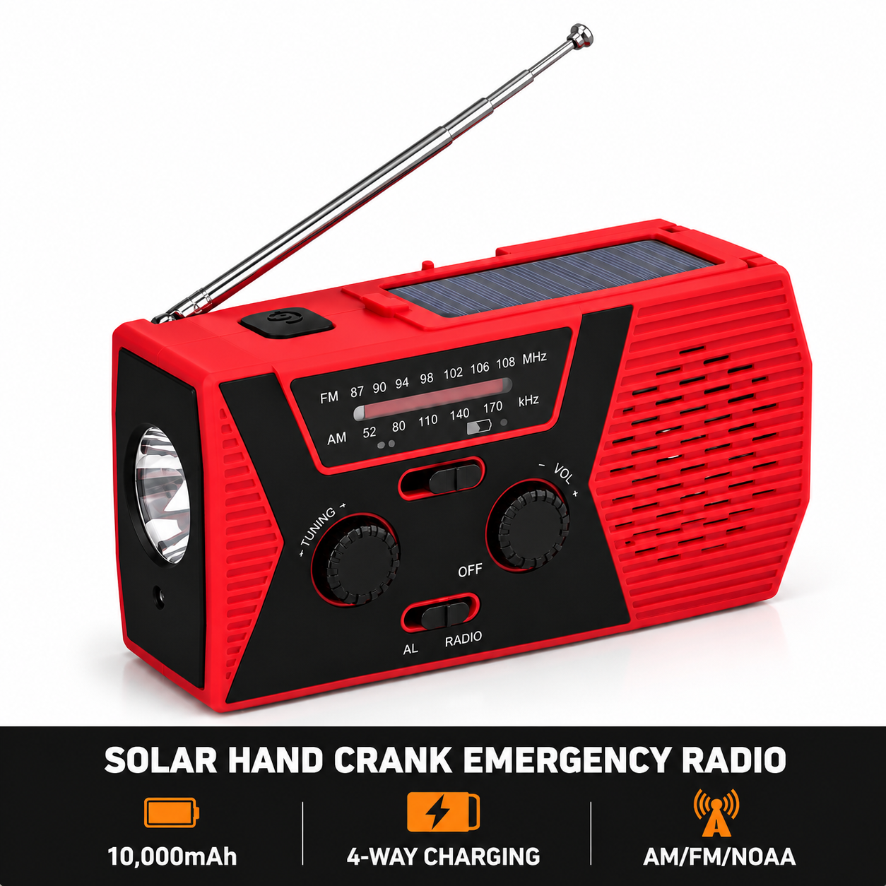 Femzene Lifeline Radio 4-in-1 Tool