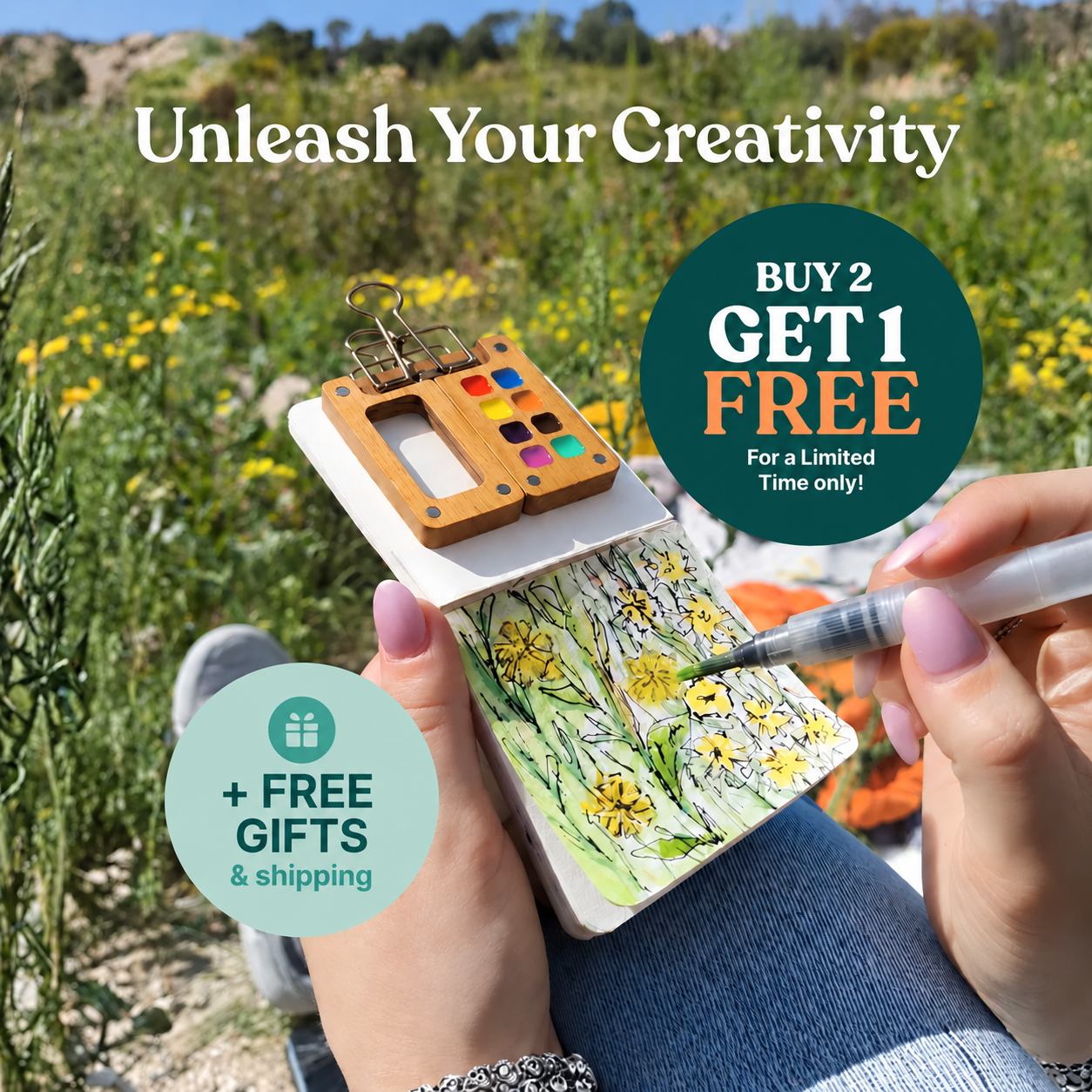 Femzene™ Portable Watercolor Kit