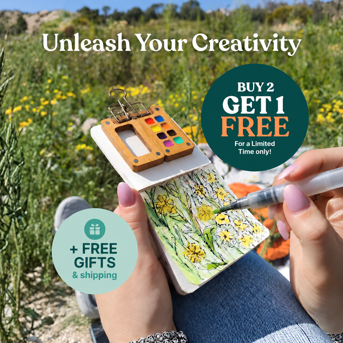 Femzene™ Portable Watercolor Kit