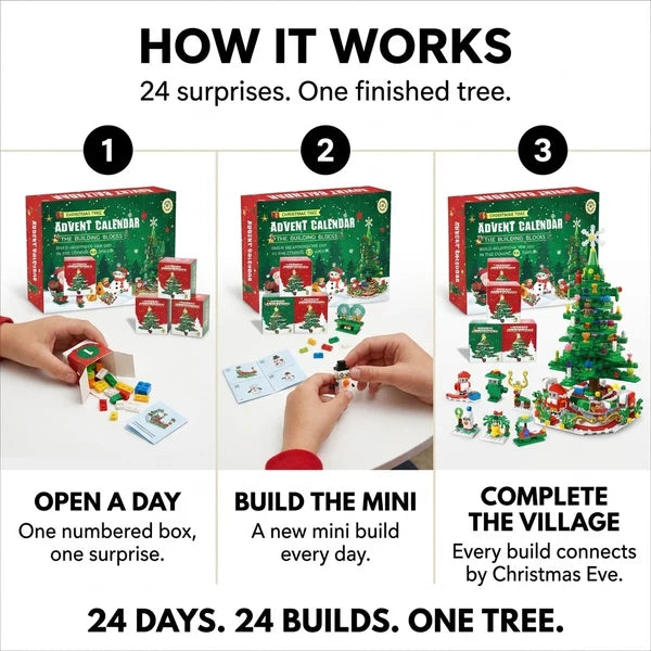Femzene™ Christmas Building Block Advent Calendar